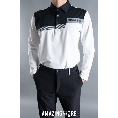 어메이징크리 기모 배색 카라티셔츠 2color