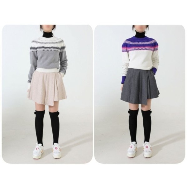 지포어 여성 울 캐시미어 크루넥 스웨터 - 2 Color-레플리카 사이트 쇼핑몰