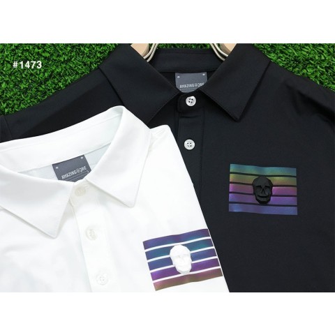 어메이징크리 이니셜로고 아코디오 카라 티셔츠 - 2 Color