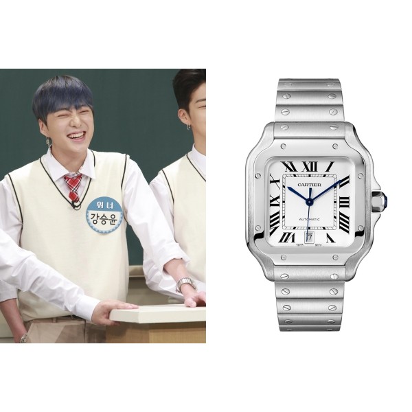 까르띠에 산토스 42mm 화이트다이얼 브레이슬릿 (국내공장 AS가능)-레플리카 사이트 쇼핑몰