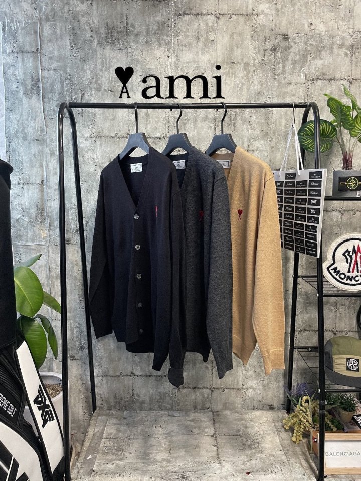 AMI 아미 하트 가디건 3color