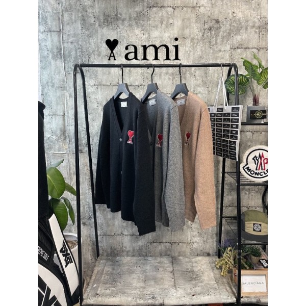 AMI 아미 하트 램스울가디건 3color-레플리카 사이트 쇼핑몰
