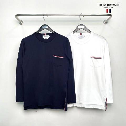 톰브라운 포켓라운드 긴팔티 - 2 Color