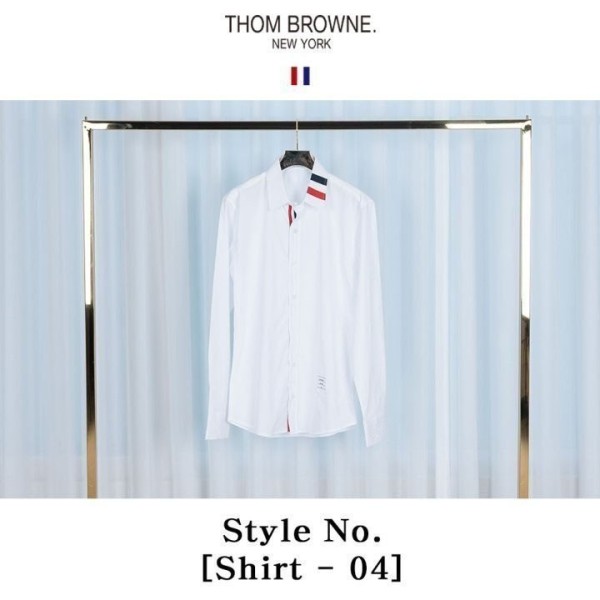 [THOM BROWNE]카라 삼선 Shirt-04-레플리카 사이트 쇼핑몰