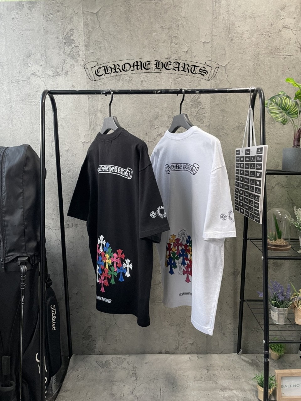 크롬하츠 커러프린팅 워싱티6 (2color)