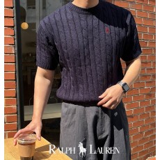 폴로 랄프로렌 썸머 케이블 라운드 반팔니트 (6color) -20252