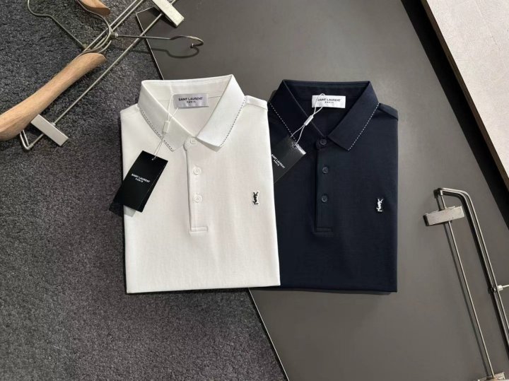 생로랑 엠보로고 카라 반팔티 - 2 Color