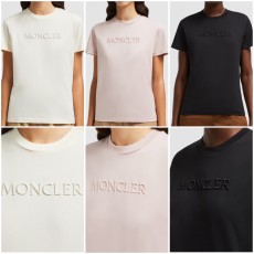 몽클레어 토널 로고 자수 반팔 티셔츠 -여성용- (3color)