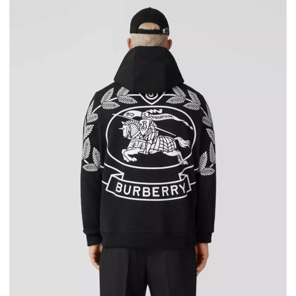 버버리 22FW ekd 프린트 코튼 블렌드 백로고 후드티 ( 2 COLOR )-레플리카 사이트 쇼핑몰